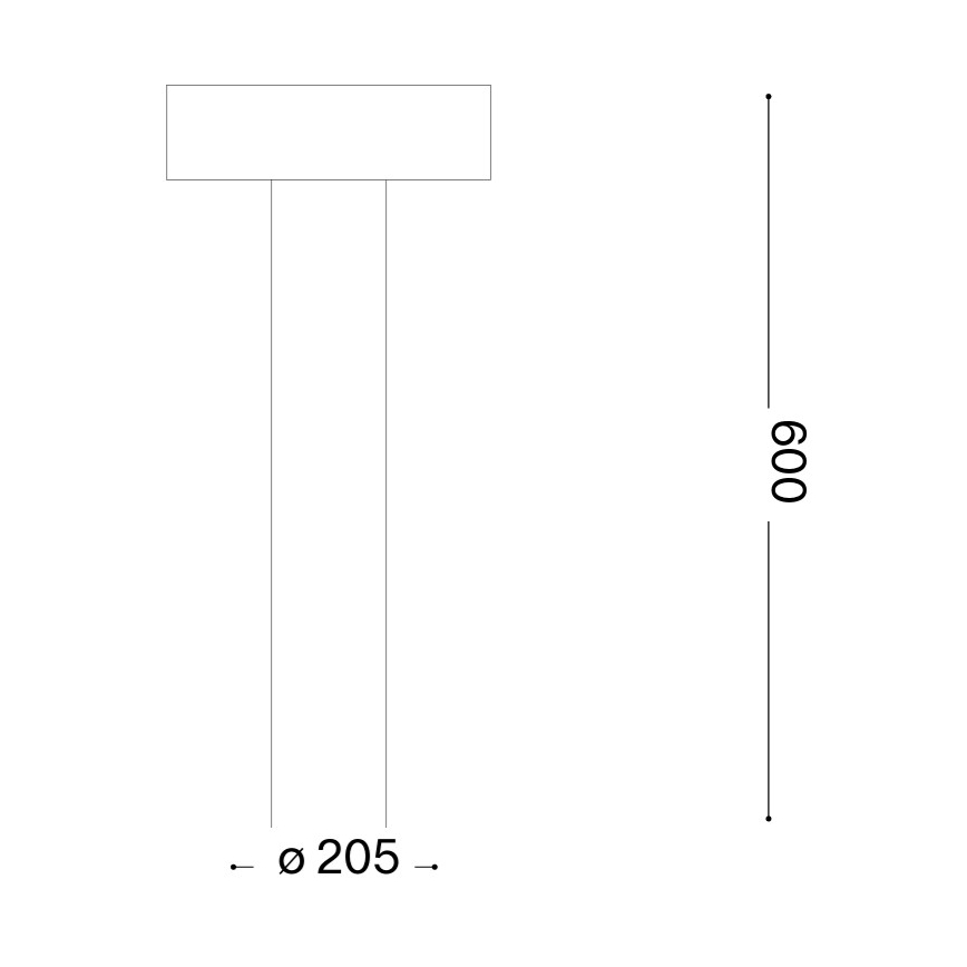 Ideal Lux - Utomhuslampa 4xG9/15W/230V 60 cm IP44 brun