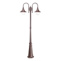 Ideal Lux - Utomhuslampa CIMA 2xE27/52W/230V 216 cm IP43 brun