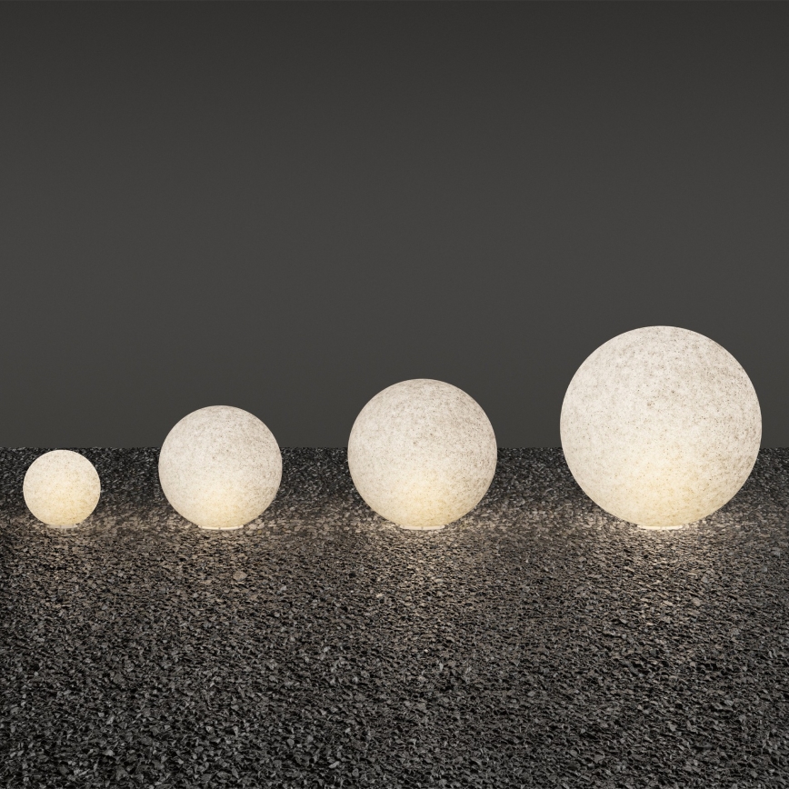 Ideal Lux - Utomhuslampa DORIS 1xE27/60W/230V Ø 58 cm IP44 grå