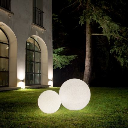 Ideal Lux - Utomhuslampa DORIS 1xE27/60W/230V Ø30 cm IP44 grå