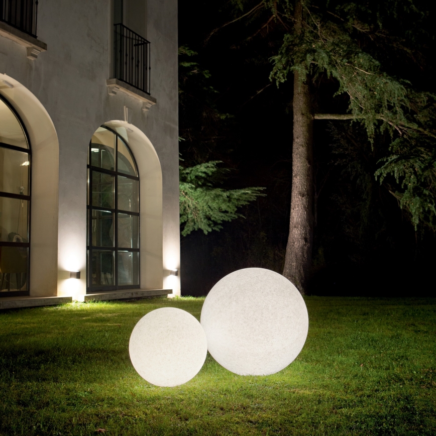 Ideal Lux - Utomhuslampa DORIS 1xE27/60W/230V Ø30 cm IP44 grå