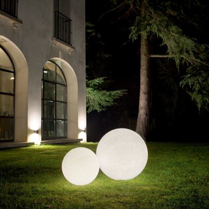 Ideal Lux - Utomhuslampa DORIS 1xE27/60W/230V Ø48 cm IP44 grå