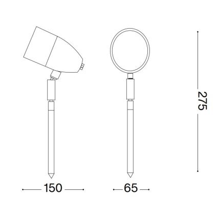 Ideal Lux - Utomhuslampa INSIDE 1xG9/15W/230V 27,5 cm IP54 brun