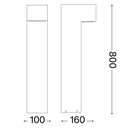 Ideal Lux - Utomhuslampa SIRIO 2xG9/15W/230V IP44 vit