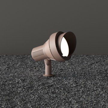 Ideal Lux - Utomhuslampa TERRA 1xGU10/28W/230V IP65 brun