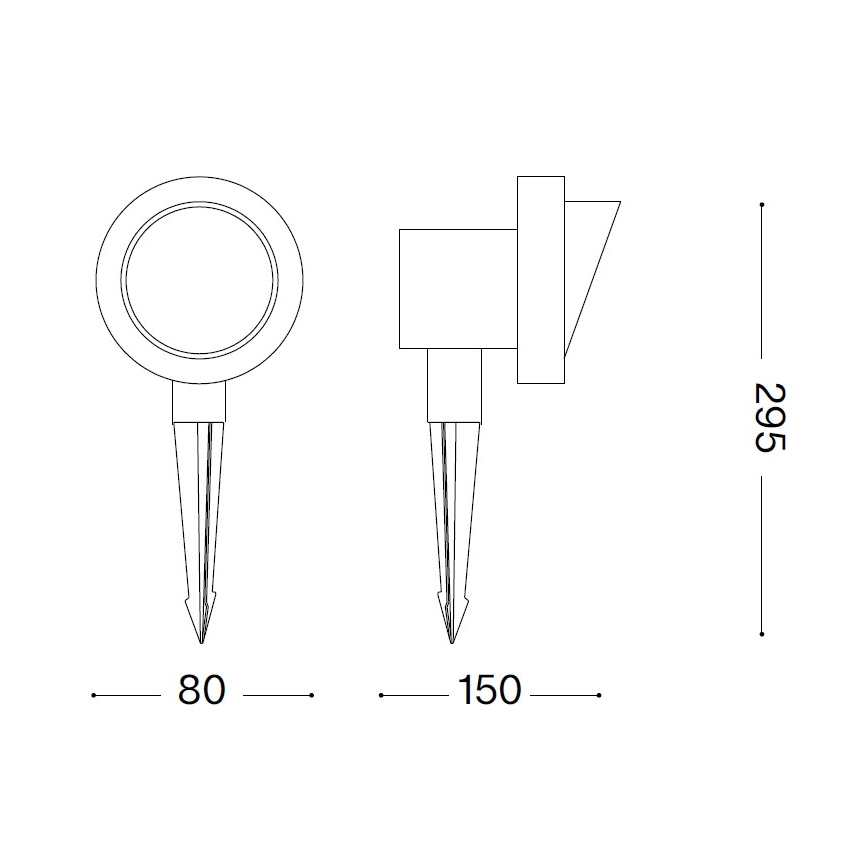Ideal Lux - Utomhuslampa TERRA 1xGU10/28W/230V IP65 brun