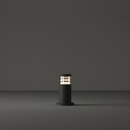 Ideal Lux - Utomhuslampa TRONCO 1xE27/42W/230V 25 cm IP65 svart