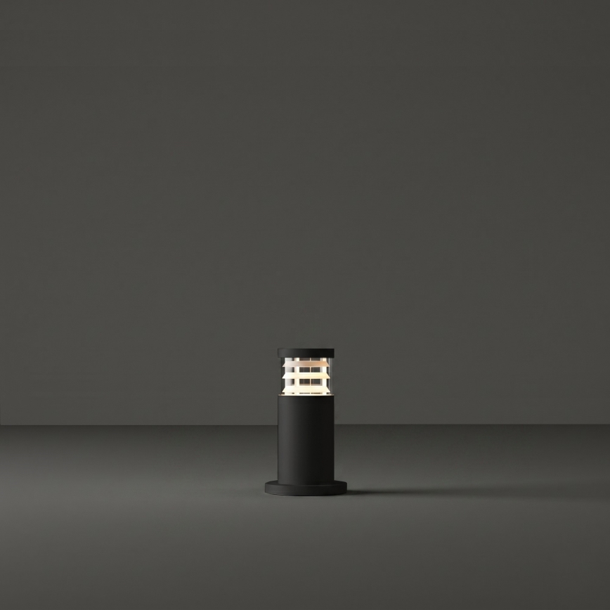 Ideal Lux - Utomhuslampa TRONCO 1xE27/42W/230V 25 cm IP65 svart