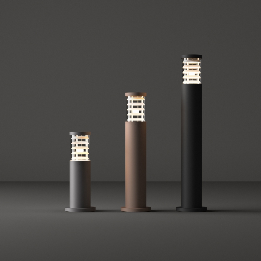 Ideal Lux - Utomhuslampa TRONCO 1xE27/42W/230V 80 cm IP65 grå
