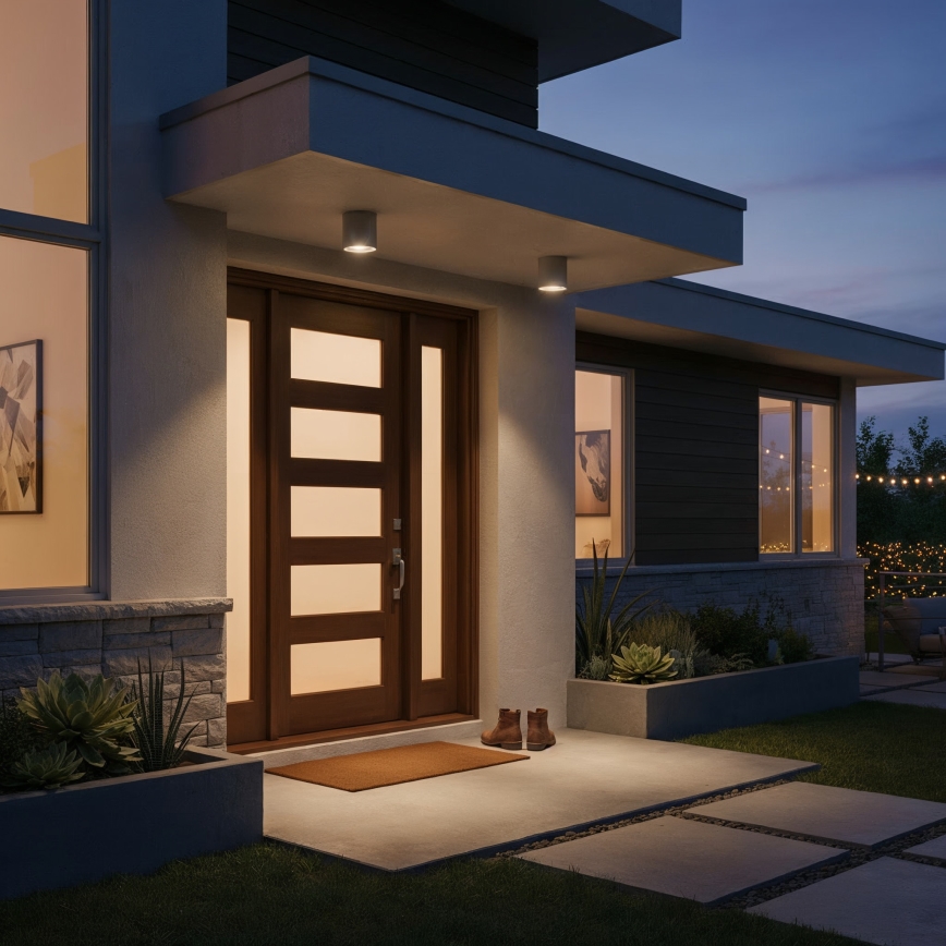 Ideal Lux - Utomhusspot GUN 1xGU10/28W/230V IP55 brun