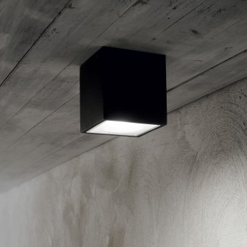 Ideal Lux - Utomhusspot TECHO 1xGU10/20W/230V 15x15 cm IP54 svart