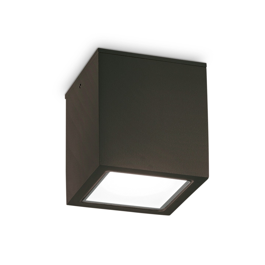 Ideal Lux - Utomhusspot TECHO 1xGU10/20W/230V 15x15 cm IP54 svart