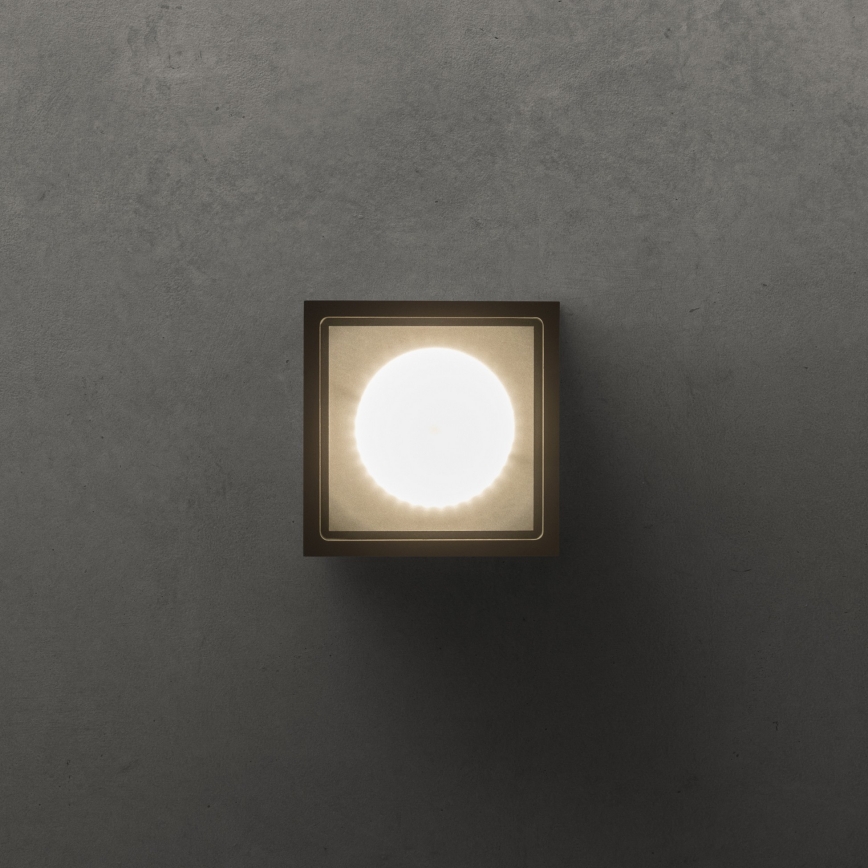 Ideal Lux - Utomhusspot TECHO 1xGU10/20W/230V 15x15 cm IP54 svart