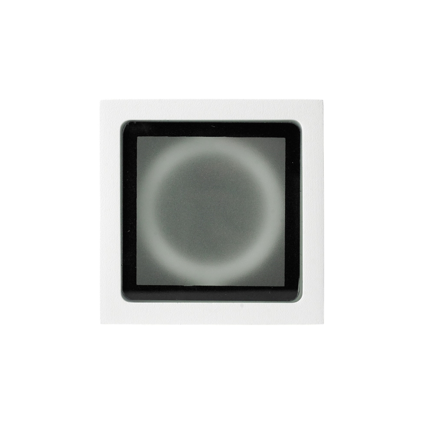 Ideal Lux - Utomhusspot TECHO 1xGU10/20W/230V 9x9 cm IP54 vit