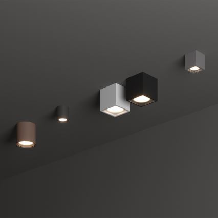 Ideal Lux - Utomhusspotlight TECHO 1xGU10/20W/230V Ø 9 cm IP54 antracit