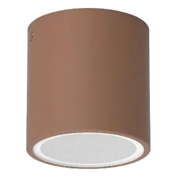 Ideal Lux - Utomhusspotlampa TECHO 1xGU10/20W/230V Ø 9 cm IP54 brun