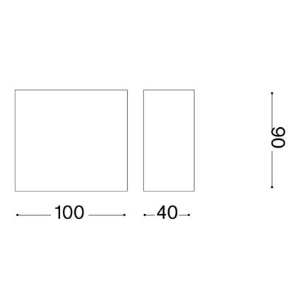 Ideal Lux - Utomhusväggarmatur TETRIS 1xG9/15W/230V IP44 brun