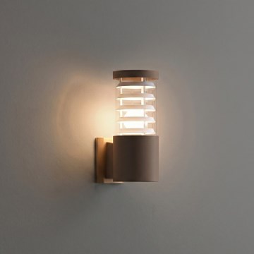 Ideal Lux - Utomhusväggarmatur TRONCO 1xE27/42W/230V IP44 brun
