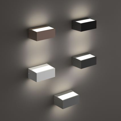 Ideal Lux - Utomhusväggarmatur TWIN 1xG9/28W/230V IP44 brun