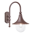 Ideal Lux - Utomhusvägglampa CIMA 1xE27/52W/230V IP43 brun