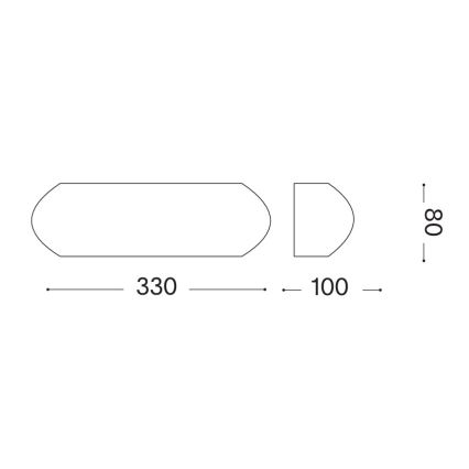 Ideal Lux - Utomhusvägglampa GIOVE 1xE27/60W/230V IP54, antracit