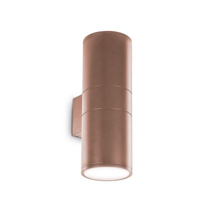 Ideal Lux - Utomhusvägglampa GUN 1xE27/60W/230V 31 cm IP54 brun