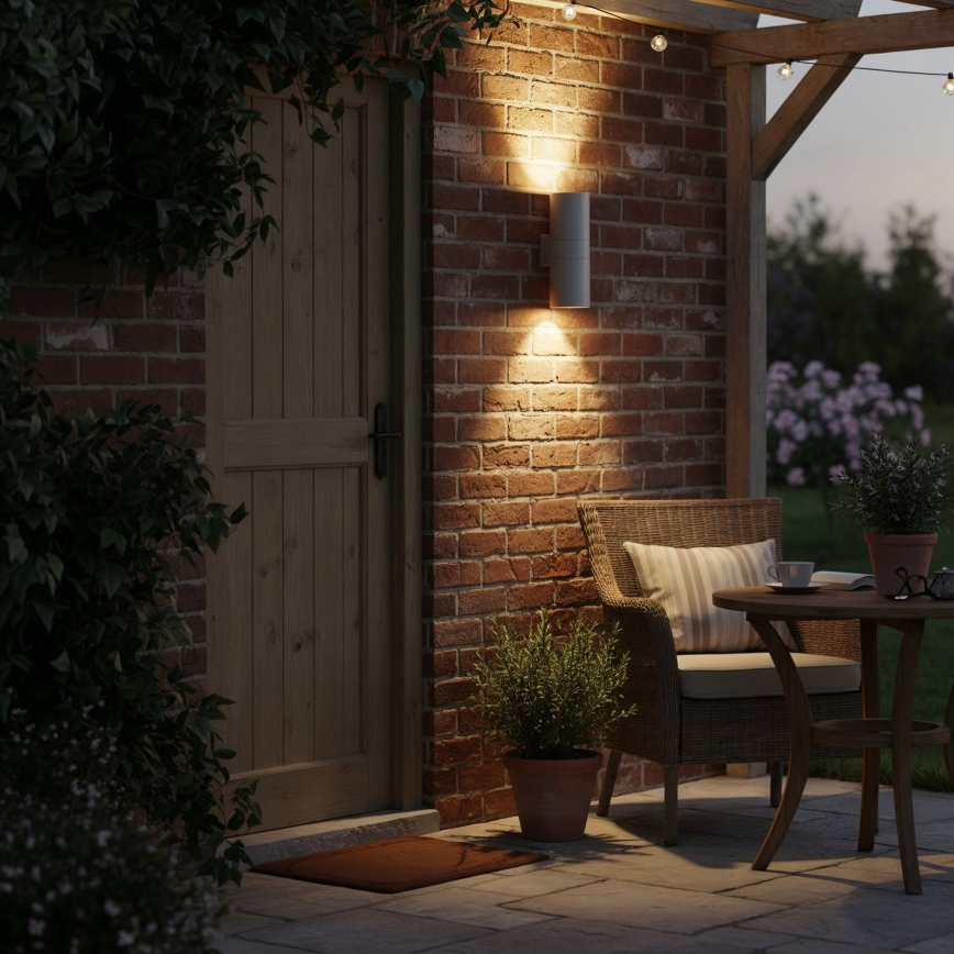Ideal Lux - Utomhusvägglampa GUN 1xE27/60W/230V 31 cm IP54 grå