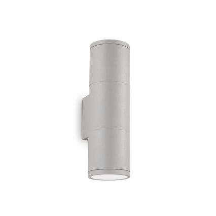 Ideal Lux - Utomhusvägglampa GUN 1xGU10/35W/230V 21 cm IP44 grå
