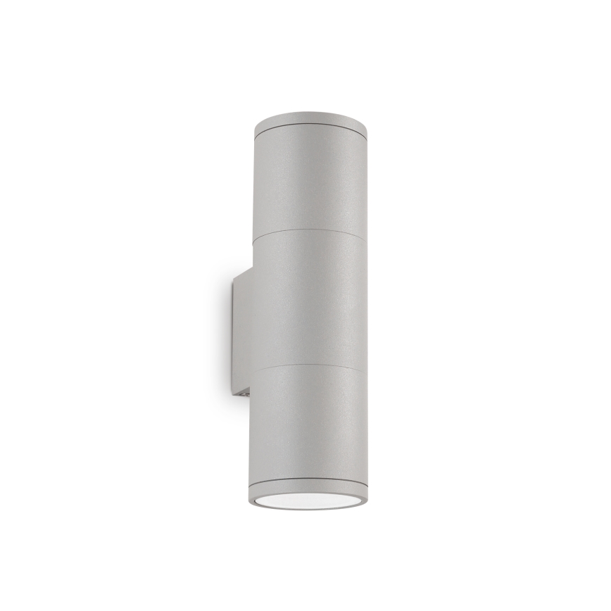 Ideal Lux - Utomhusvägglampa GUN 1xGU10/35W/230V 21 cm IP44 grå