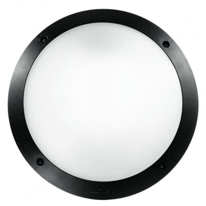 Ideal Lux - Utomhusvägglampa POLAR 1xE27/23W/230V IP66 svart