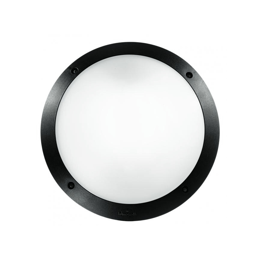 Ideal Lux - Utomhusvägglampa POLAR 1xE27/23W/230V IP66 svart