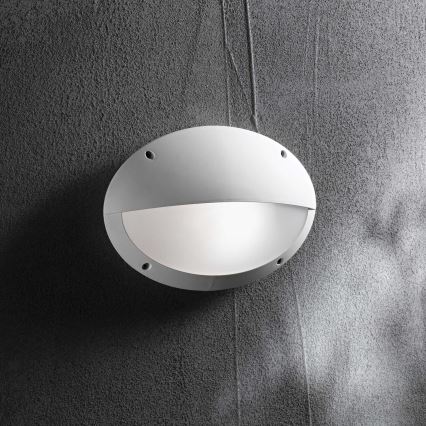 Ideal Lux - Utomhusvägglampa POLAR 1xE27/23W/230V IP66 vit
