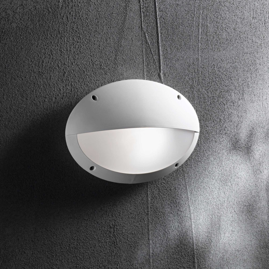 Ideal Lux - Utomhusvägglampa POLAR 1xE27/23W/230V IP66 vit