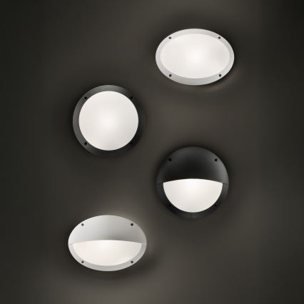 Ideal Lux - Utomhusvägglampa POLAR 1xE27/23W/230V IP66 vit