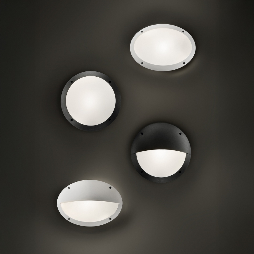 Ideal Lux - Utomhusvägglampa POLAR 1xE27/23W/230V IP66 vit