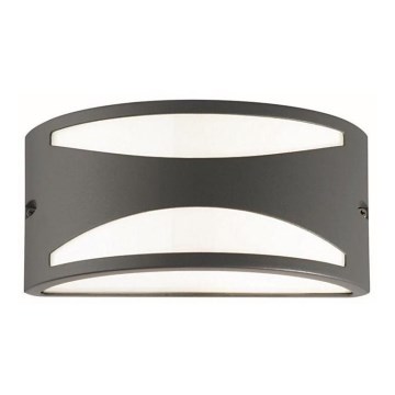 Ideal Lux - Utomhusvägglampa REX 1xE27/60W/230V IP44 antracit