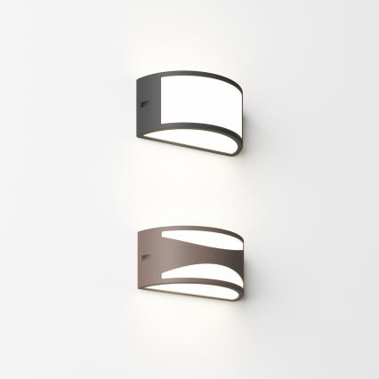 Ideal Lux - Utomhusvägglampa REX 1xE27/60W/230V IP44 brun