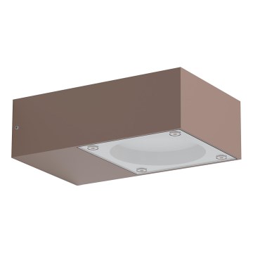 Ideal Lux - Utomhusvägglampa SIRIO 1xGX53/9W/230V IP65 brun