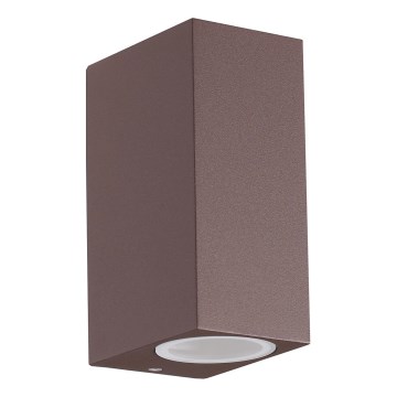 Ideal Lux - Utomhusvägglampa UP 2xG9/15W/230V IP44 brun