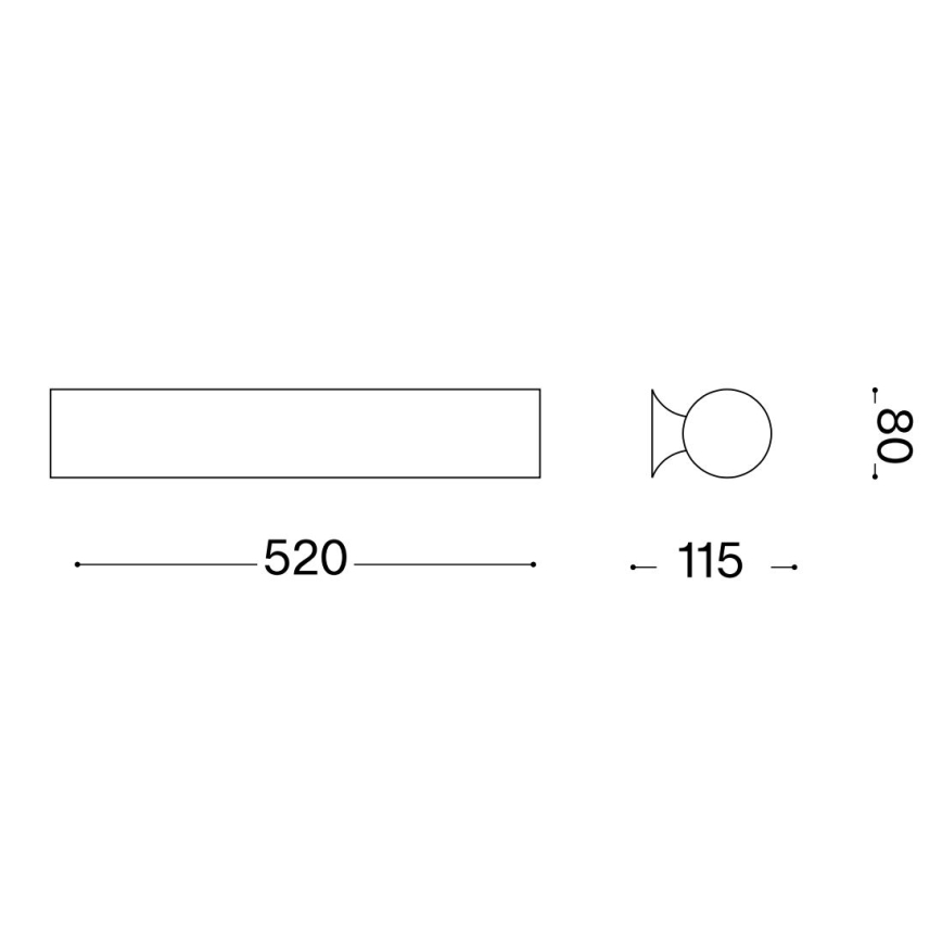 Ideal Lux - Vägglampa CAMERINO 3xE14/40W/230V vit