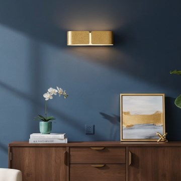 Ideal Lux - Vägglampa CLIP 2xE27/60W/230V guld