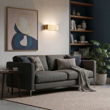 Ideal Lux - Vägglampa CLIP 2xE27/60W/230V guld