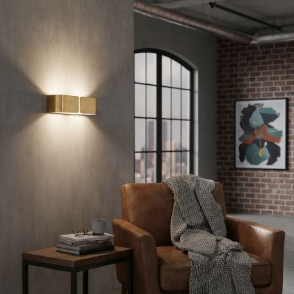 Ideal Lux - Vägglampa CLIP 2xE27/60W/230V guld