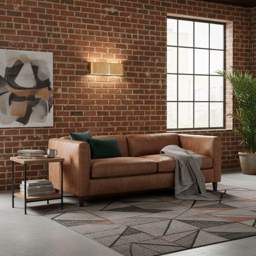 Ideal Lux - Vägglampa CLIP 2xE27/60W/230V guld