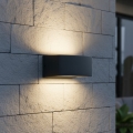 Ideal Lux - Vägglampa för utomhusbruk ANDROMEDA 1xE27/60W/230V IP55 svart