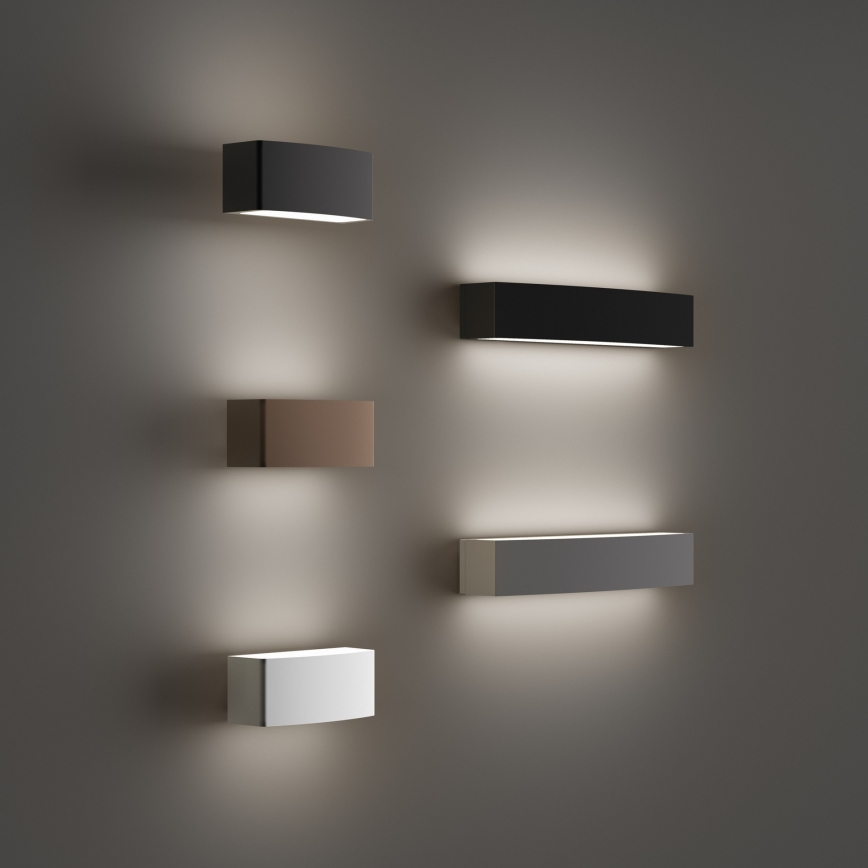 Ideal Lux - Vägglampa för utomhusbruk ANDROMEDA 1xE27/60W/230V IP55 svart