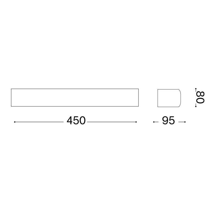 Ideal Lux - Vägglampa för utomhusbruk ANDROMEDA 2xE27/60W/230V IP55 brun