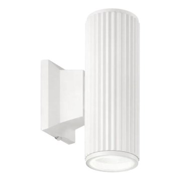 Ideal Lux - Vägglampa för utomhusbruk BASE 2xGU10/28W/230V IP44 vit
