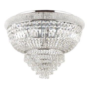 Ideal Lux - Vägglampa i kristall DUBAI 24xE14/28W/230V diameter 78 cm skinande krom