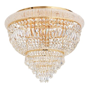 Ideal Lux - Vägglampa i kristall DUBAI 6xE14/28W/230V diameter 52 cm guld